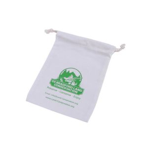 Practical Antiwear Pouch Drawstring Bag , Recycle Canvas Drawstring Gift Bags