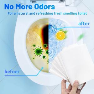 Multi Functional Toilet Bowl Cleaner Strips Quick Dissolve Disposable