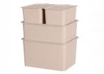 PP plastic storage box home storage storage basket for daily use different sizes
