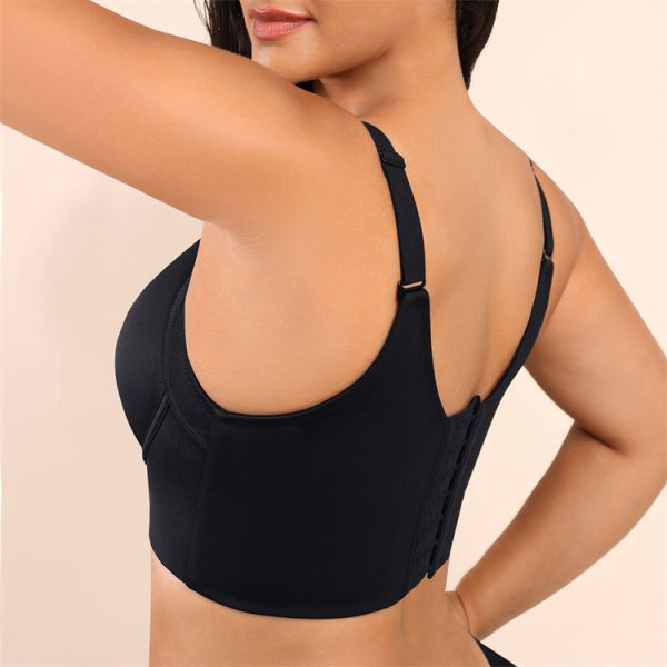 Hexin Back Fat Bra for Women Invisible Push Up Deep Cup Incorporated Bra Shapewear