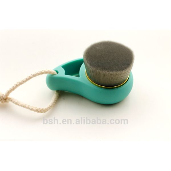 Bamboo Carbon Fiber Hand Face Brush Remove Blackheads For Make Up