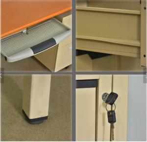 Cheap Detachable Large Computer Desk With Mobile Base Filing Cabinet Modern Design wholesale