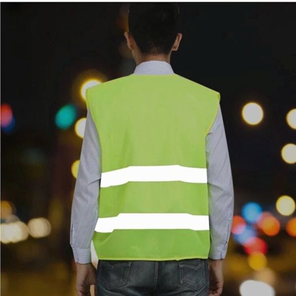 Glistening Safety Reflective Jacket , Security Safety Vest Warning Loop Closed