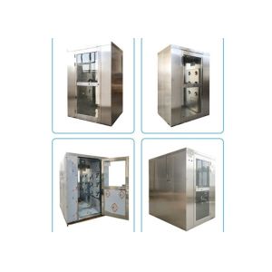 China Interlock Double Swing Door SUS201 Cleanroom Air Shower on sale