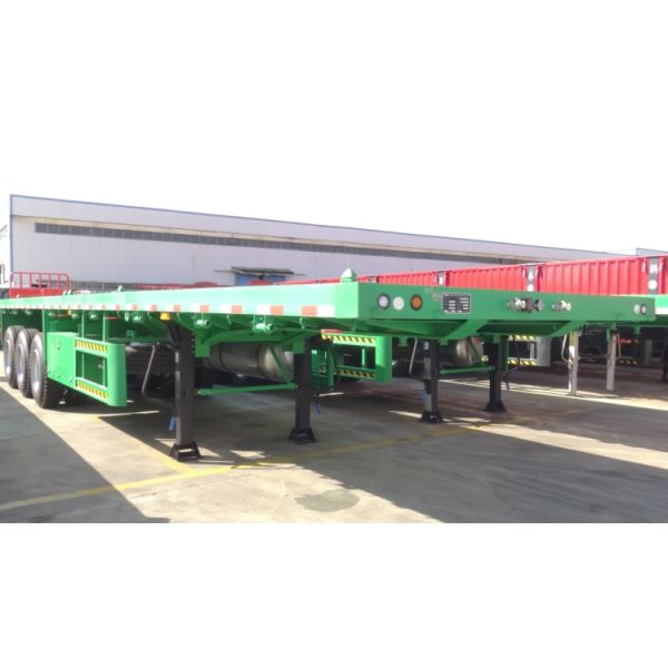 60/70/80 Ton Payload CIMC Trailers for Sale 3 Axle 40/45Ft Flatbed Semi Truck Trailer