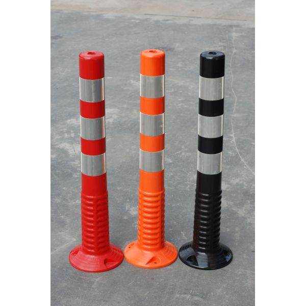 75cm Outdoor Road Safety Warning Durable Pu Plastic Traffic Warning Post