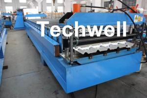 Cheap Steel Metal Roof Panel Roll Forming Machine, Roof Panel Roll Former With 5 Ton Decoiler wholesale