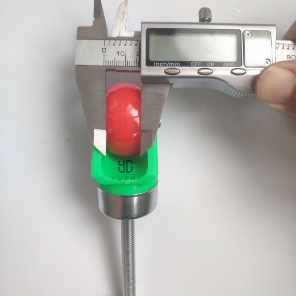 Glass machinery equipment caster plastic bracket 1.5 inch polyurethane PU extended screw M8 waterproof universal wheel