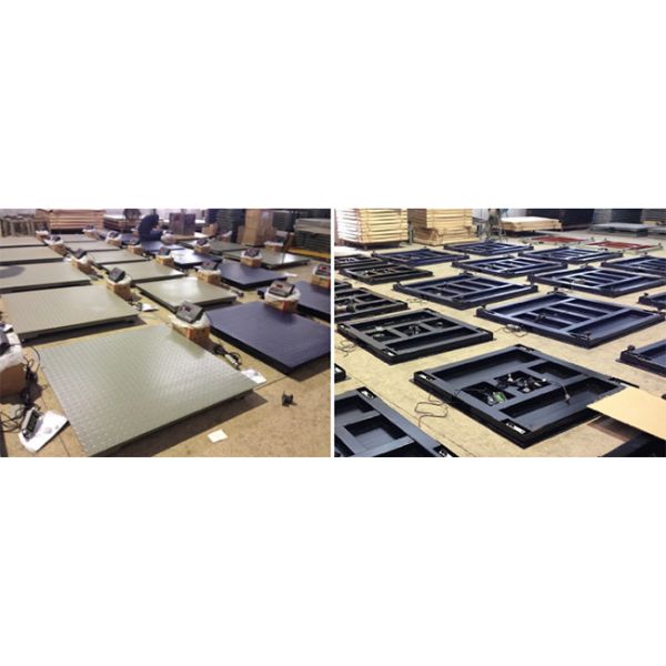 High Precision Sensor Heavy Duty Floor Scales With Tread Plate