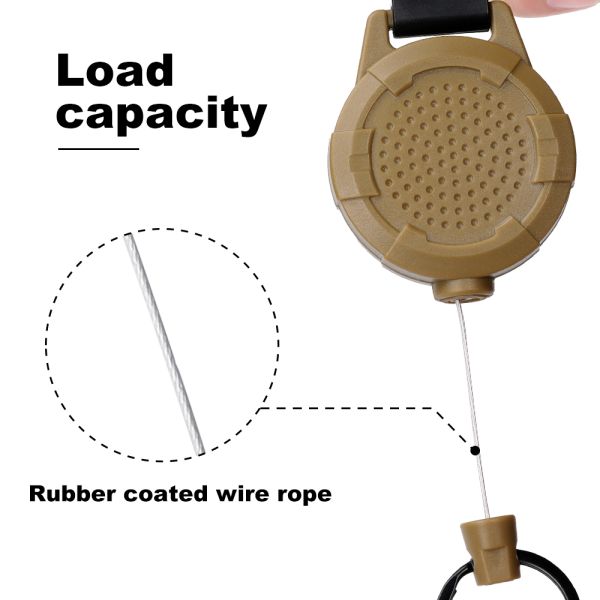 Deyi Badge Reel Heavy Duty Metal Retractable Keychain