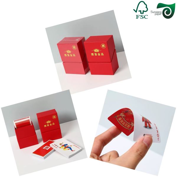 320gsm FSC 300gsm C2S Blue Black Core Paper 71cm 95cm For Playing Game Cards