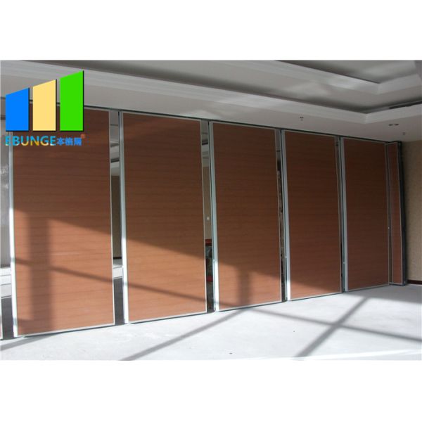 Laminate Finish Removable Soundproof Sliding Partition Wall For Hotel Convention Hall