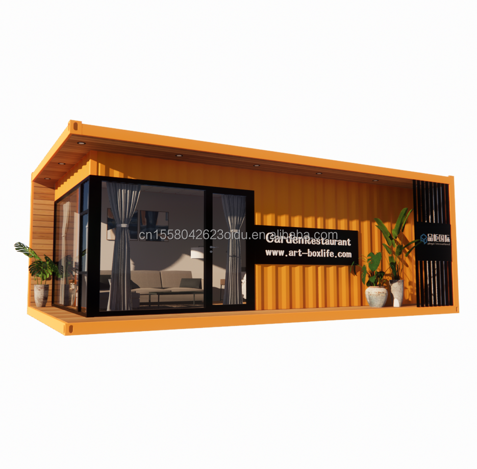 Outdoor 40ft or 20ft Modern Design Expandable Container Home Prefab Residential Prefabricated Tiny House for Living Steel Material