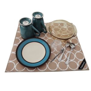 Absorbent Kitchen Microfiber Dish Drying Mat Draining Protector
