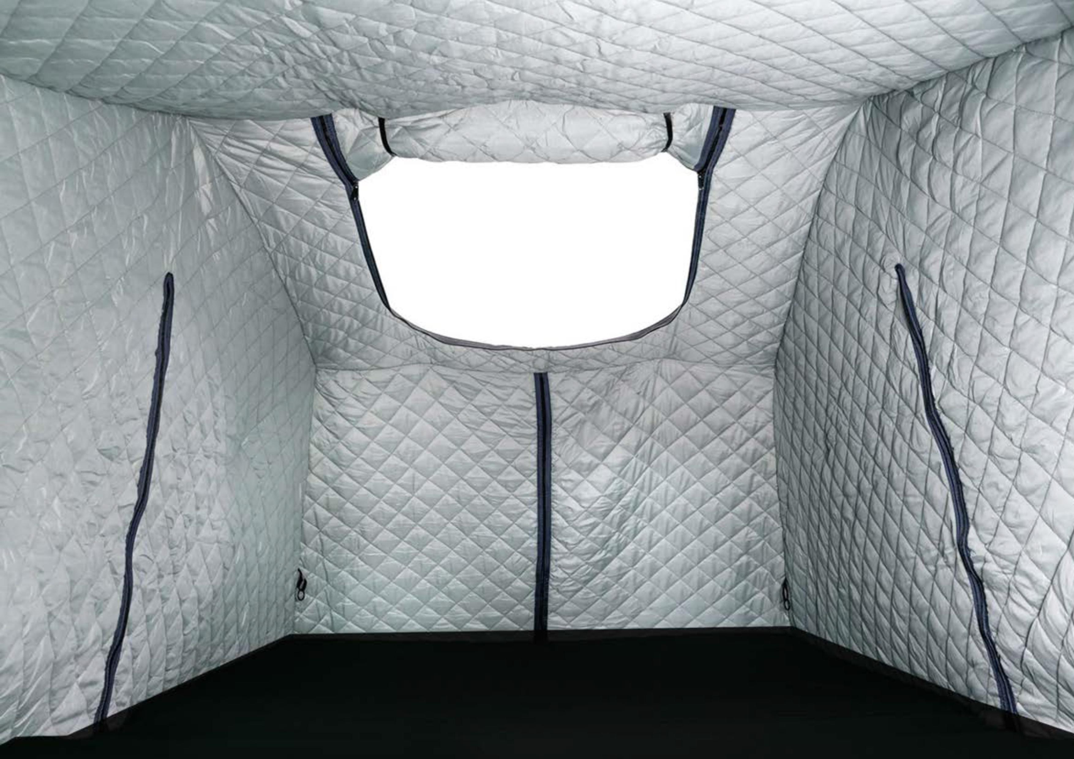 2022 Hot Style Gel Coated Aluminum Alloy Shell Car Roof Top Tent 210*143*163cm for Camping