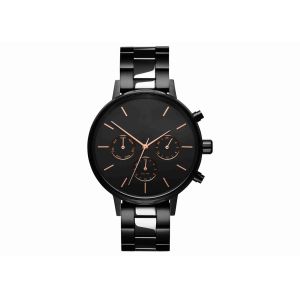 Cheap Black and silver mens stainless steel watches design your own watch for men wholesale