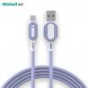 Liquid Silicone Mobile Phone Charger Wire , 2.1A Fast Charging USB Cable Type C for sale