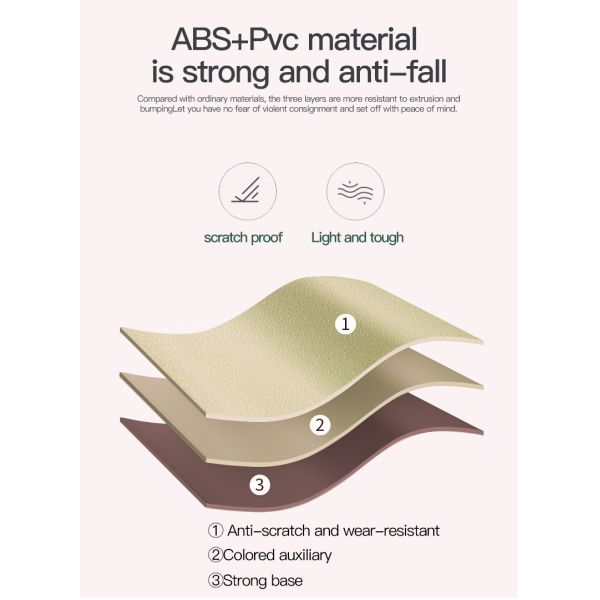 Blue color PC suitcase Flat trolley suitcase Best-selling Matte Finish Luggage, ABS Hard-Shell Trolley Suitcase, Student Travel Bag, Large Capacity