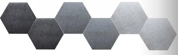 Low Carbon Hexagon Ceramic Tiles Matt Solid Surface With Low Wastage