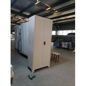 Cheap Two Doors Metal Wardrobe Locker Steel Storage Cabinet wholesale