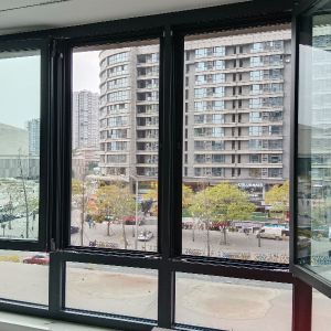 Modern Single / Double Glazing Mesh Sliding Retractable Door