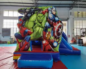 Cheap Super Hero Inflatable Bounce House Combo For Festival Activity wholesale
