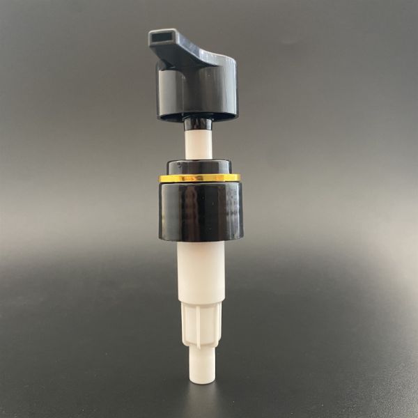 2cc 4cc Output Ribbed Screw Cap Lotion Dispenser Pump for White Shampoo and Body Wash