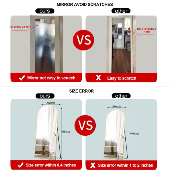 Stylish Bathroom Decoration Fashion Frame Metal Wall Mirror with Large Gold Frame