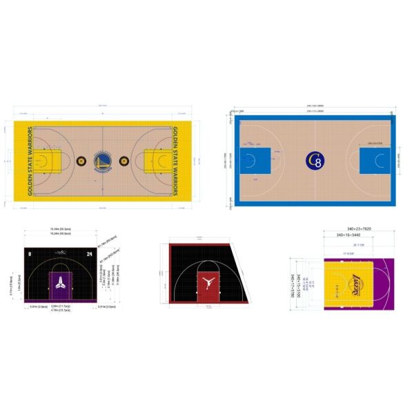 Pvc Volleyball Roller Skating Playground Sports Floor Tiles Outdoor Basketball Court Flooring