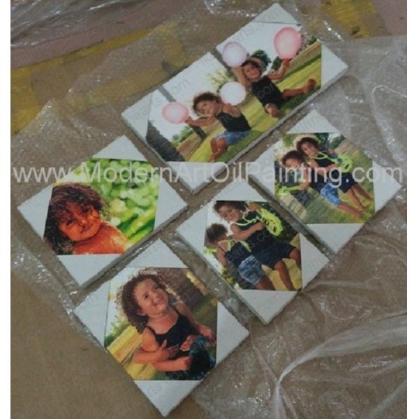 Canvas Human Portrait Painting Hand Brush Strokers For Movie Star