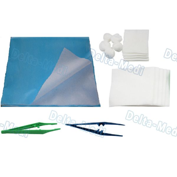 Sterile Dressing Wound Surgery Disposable Surgical Kits With Hand Towel / Plastic Forceps