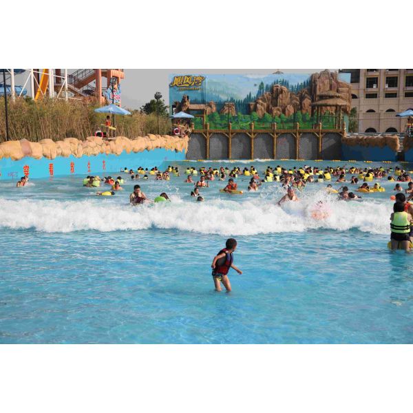 Fashional Fiberglass Water Parks With Wave Pools Popular Cool / Water Slide