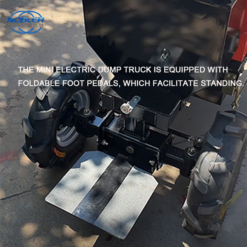 4 Speed 48V 20ah electric mini dump truck Load Capacity Of 300 Kg