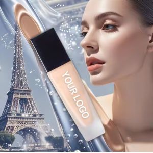 Women's Full Coverage Natural Mineral Liquid Foundation Wholesale Waterproof