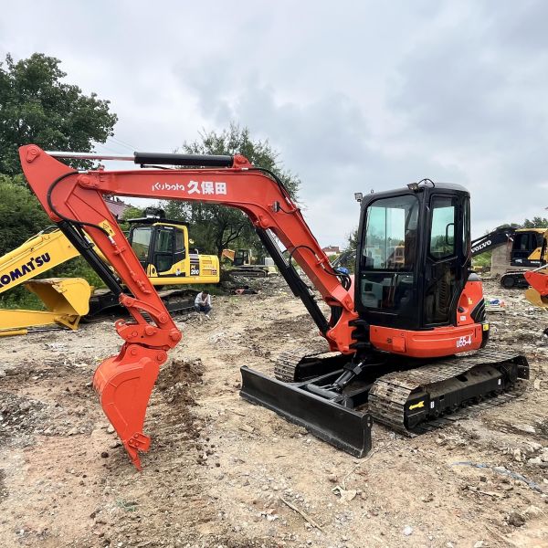 Japan Original U55 Used Kubota Excavators Kubota Excavator With Rubber Tires