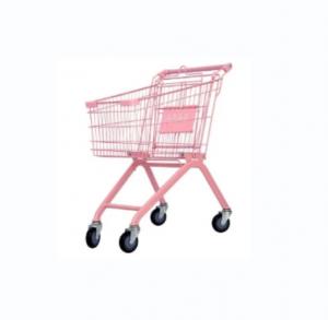 Cheap Pink Shopping Trolley Cart Single Layer Double Layer Shopping Cart wholesale