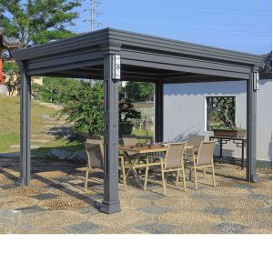 Cheap Smart Electric Aluminum Alloy Pergola Outdoor Sunshade wholesale