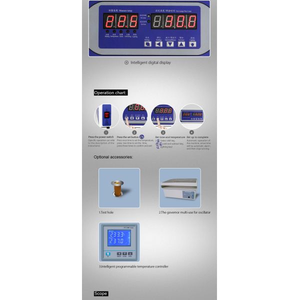 Cooled Thermostatic Incubator Laboratory Bacteriological Incubator With Refrigerated 0-65C