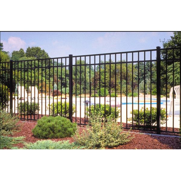 H7ft Residential Steel Fence Panels , Non Corrosive Steel Picket Fencing