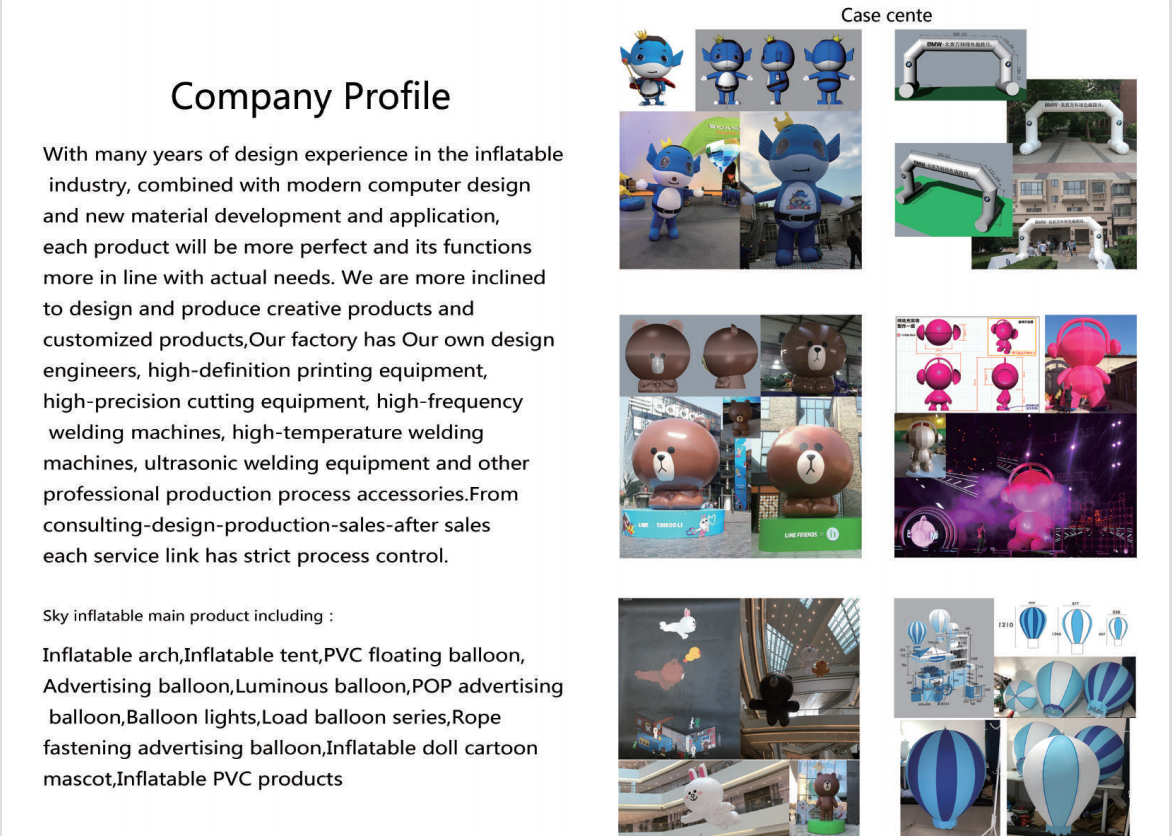 Hot Sale Custom Advertising Tube Man Outdoor Sports Giant Clown Advertising Inflatable Sky Air Dancer