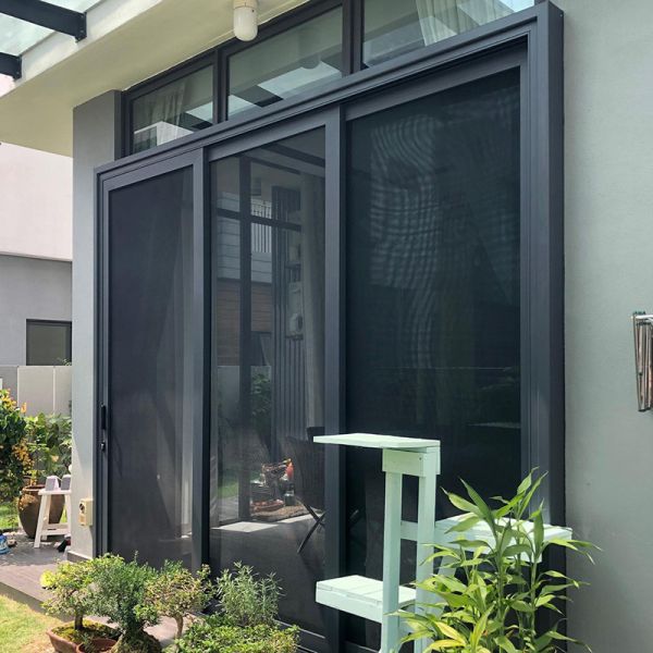 Villa Garden Security Sliding Screen Door With Aluminum Frame Stainless Steel Screen