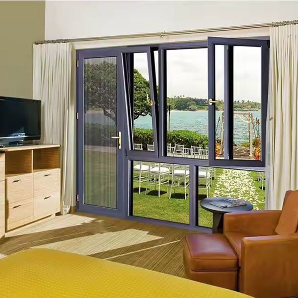 Custom Aluminum Sliding Window Sound Insulation Energy Efficiency For Home