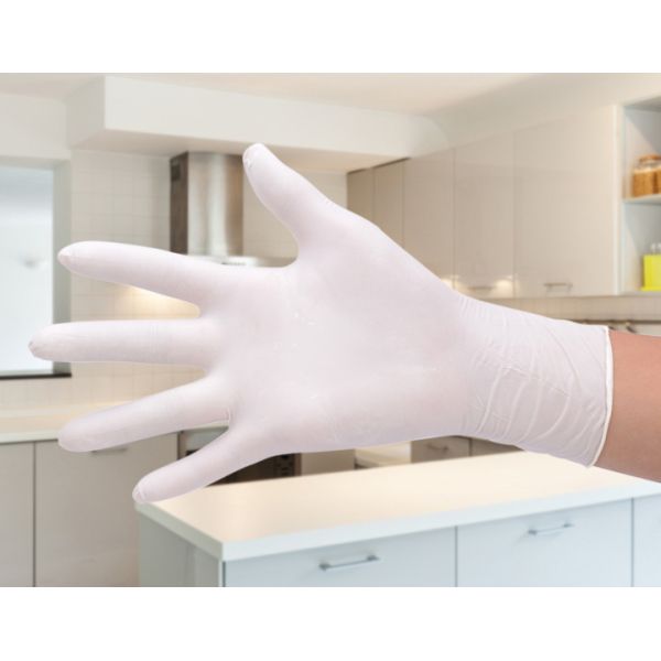 Durable Small Powder Free Latex Gloves / Latex Medical Exam Gloves For Extended Use
