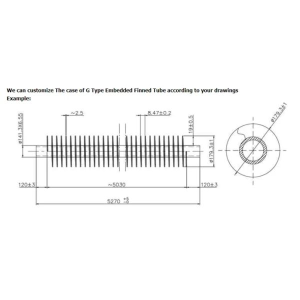 DELLOK Factory Sale high quality Professional Low Finned Tube Copper Pipe Finned Tube For Heat Exchangers