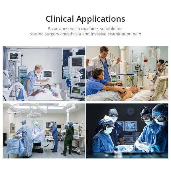 1600ml Anesthesia Equipment 7200A Multi Gas Monitoring Mobile Cart