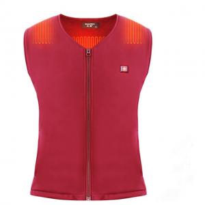 China 7.4V DC Rechargeable Heated Vest 3 Heating Zones Polyester Spandex Surface on sale