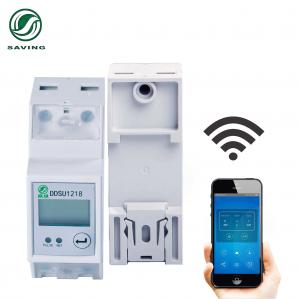 Cheap Smart WiFi 1 Phase Meter Din Rail Energy Monitor Single Phase Electronic Kwh Meter wholesale
