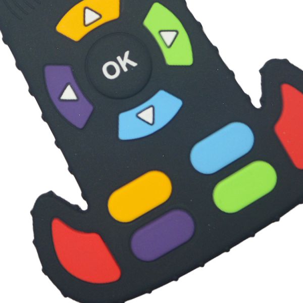 BPA Free Silicone Baby Teether TV Remote Control Shape Food Grade Soft Teething Toy