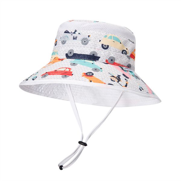 UPF Lightweight Breathable Bucket Hat UV Protection For Kids Children