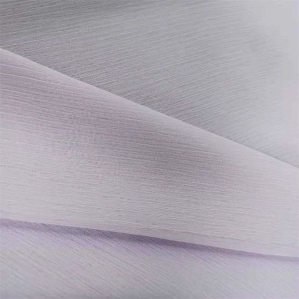 Quality Solid 75d Crinkle Georgette Fabric Polyester Chiffon Material for sale